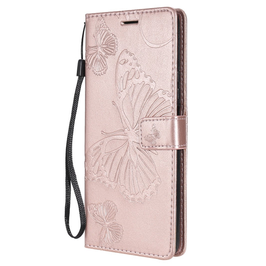 For Huawei Y9a 3D Butterflies Embossing Pattern Horizontal Flip Leather Case with Holder & Card Slot & Wallet(Rose Gold) by buy2fix
