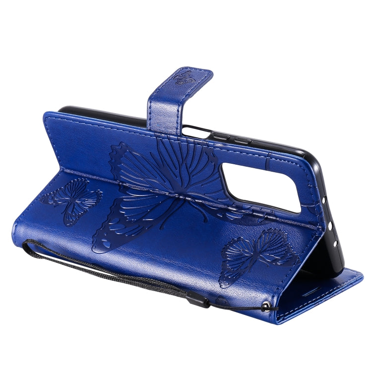 For Xiaomi Mi 10T / Mi 10T Pro 3D Butterflies Embossing Pattern Horizontal Flip Leather Case with Holder & Card Slot & Wallet(Blue) by buy2fix