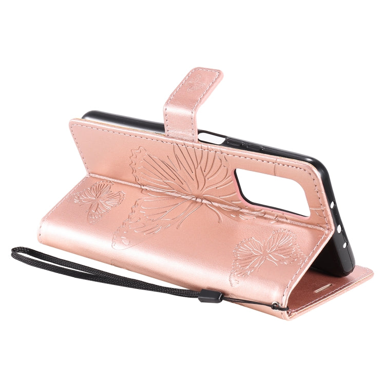 For Xiaomi Mi 10T / Mi 10T Pro 3D Butterflies Embossing Pattern Horizontal Flip Leather Case with Holder & Card Slot & Wallet(Rose Gold) by buy2fix