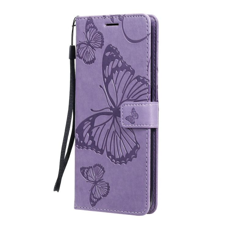For Xiaomi Mi 10T Lite 3D Butterflies Embossing Pattern Horizontal Flip Leather Case with Holder & Card Slot & Wallet(Purple) by buy2fix