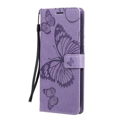 For Xiaomi Mi 10T Lite 3D Butterflies Embossing Pattern Horizontal Flip Leather Case with Holder & Card Slot & Wallet(Purple) by buy2fix