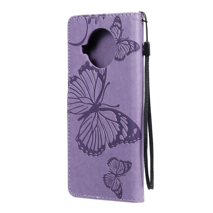 For Xiaomi Mi 10T Lite 3D Butterflies Embossing Pattern Horizontal Flip Leather Case with Holder & Card Slot & Wallet(Purple) by buy2fix