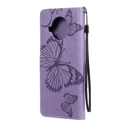 For Xiaomi Mi 10T Lite 3D Butterflies Embossing Pattern Horizontal Flip Leather Case with Holder & Card Slot & Wallet(Purple) by buy2fix