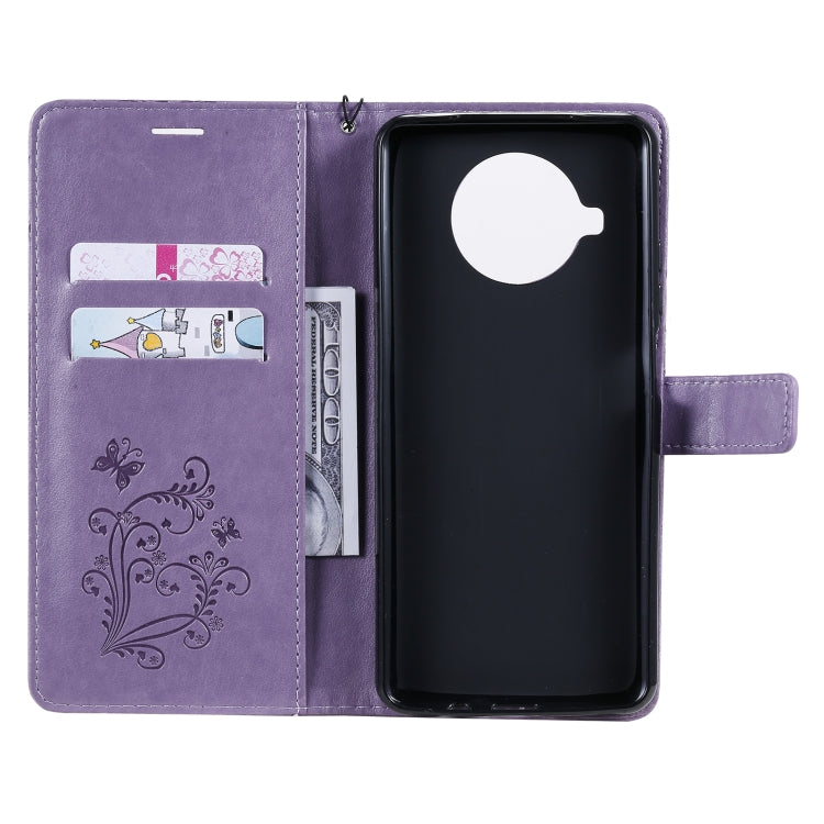 For Xiaomi Mi 10T Lite 3D Butterflies Embossing Pattern Horizontal Flip Leather Case with Holder & Card Slot & Wallet(Purple) by buy2fix