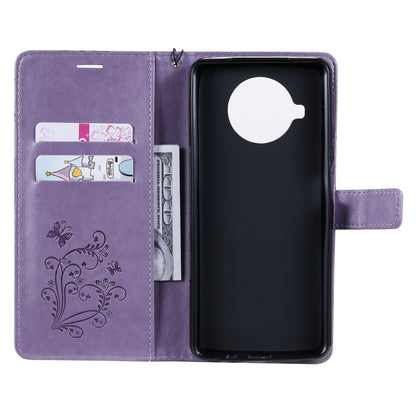 For Xiaomi Mi 10T Lite 3D Butterflies Embossing Pattern Horizontal Flip Leather Case with Holder & Card Slot & Wallet(Purple) by buy2fix