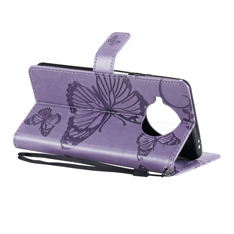 For Xiaomi Mi 10T Lite 3D Butterflies Embossing Pattern Horizontal Flip Leather Case with Holder & Card Slot & Wallet(Purple) by buy2fix