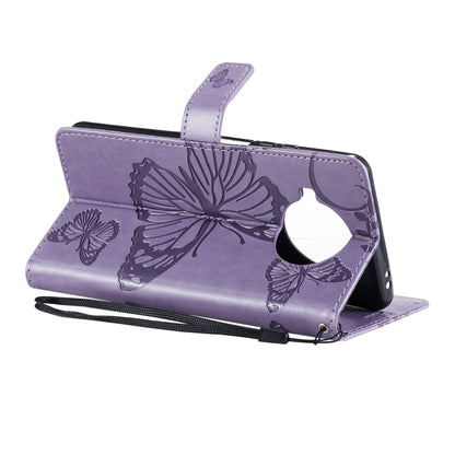 For Xiaomi Mi 10T Lite 3D Butterflies Embossing Pattern Horizontal Flip Leather Case with Holder & Card Slot & Wallet(Purple) by buy2fix