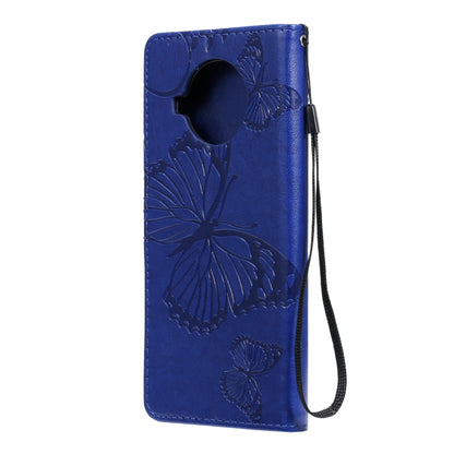 For Xiaomi Mi 10T Lite 3D Butterflies Embossing Pattern Horizontal Flip Leather Case with Holder & Card Slot & Wallet(Blue) by buy2fix