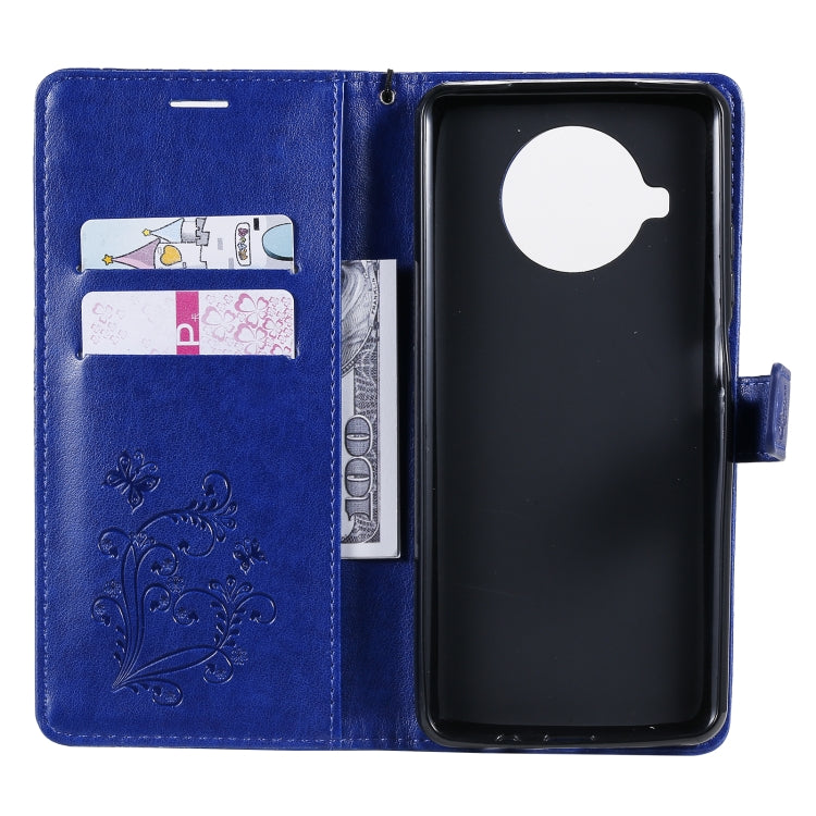 For Xiaomi Mi 10T Lite 3D Butterflies Embossing Pattern Horizontal Flip Leather Case with Holder & Card Slot & Wallet(Blue) by buy2fix