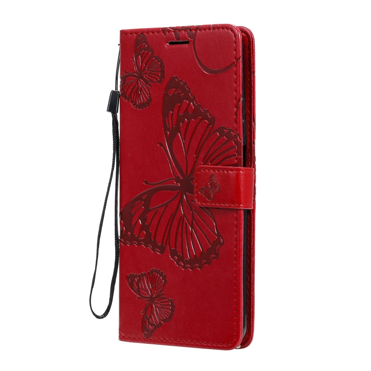 For Xiaomi Mi 10T Lite 3D Butterflies Embossing Pattern Horizontal Flip Leather Case with Holder & Card Slot & Wallet(Red) by buy2fix