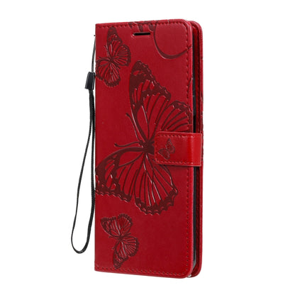 For Xiaomi Mi 10T Lite 3D Butterflies Embossing Pattern Horizontal Flip Leather Case with Holder & Card Slot & Wallet(Red) by buy2fix
