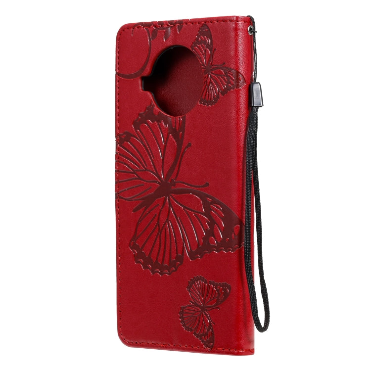 For Xiaomi Mi 10T Lite 3D Butterflies Embossing Pattern Horizontal Flip Leather Case with Holder & Card Slot & Wallet(Red) by buy2fix