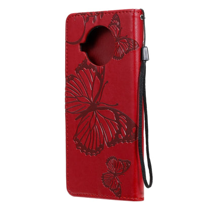 For Xiaomi Mi 10T Lite 3D Butterflies Embossing Pattern Horizontal Flip Leather Case with Holder & Card Slot & Wallet(Red) by buy2fix