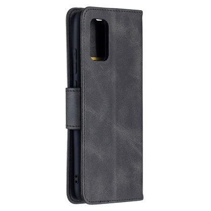 For Samsung Galaxy A02s (EU Version) Retro Lambskin Texture Pure Color Horizontal Flip PU Leather Case with Holder & Card Slots & Wallet & Lanyard(Black) by buy2fix