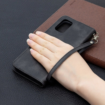 For Samsung Galaxy A02s (EU Version) Retro Lambskin Texture Pure Color Horizontal Flip PU Leather Case with Holder & Card Slots & Wallet & Lanyard(Black) by buy2fix