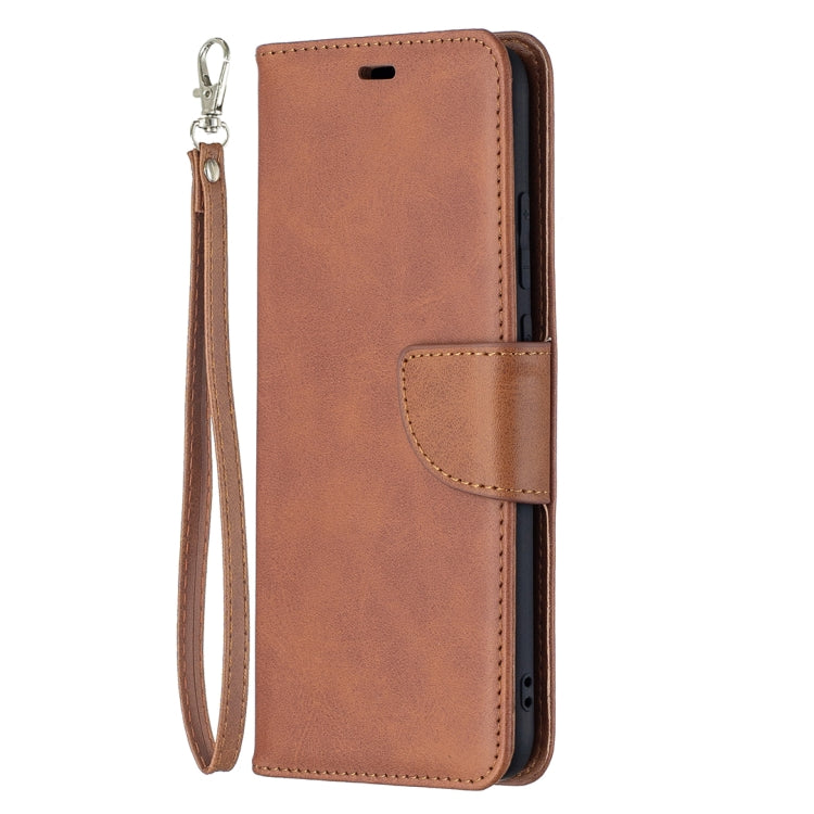 For Samsung Galaxy A02s (EU Version) Retro Lambskin Texture Pure Color Horizontal Flip PU Leather Case with Holder & Card Slots & Wallet & Lanyard(Brown) by buy2fix