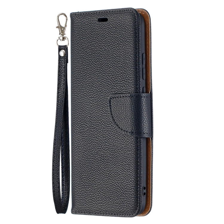 For Samsung Galaxy A02s (EU Version) Litchi Texture Pure Color Horizontal Flip Leather Case with Holder & Card Slots & Wallet & Lanyard(Black) by buy2fix