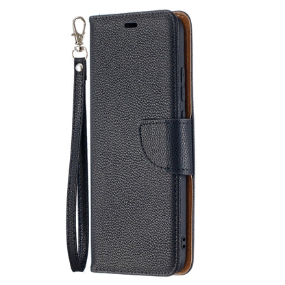 For Samsung Galaxy A02s (EU Version) Litchi Texture Pure Color Horizontal Flip Leather Case with Holder & Card Slots & Wallet & Lanyard(Black) by buy2fix