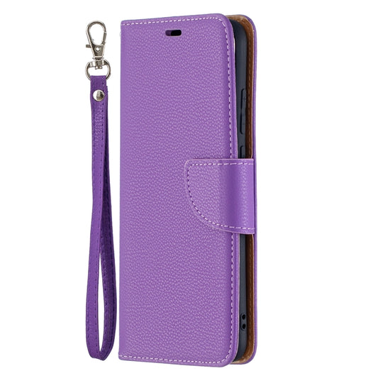 For Samsung Galaxy A02s (EU Version) Litchi Texture Pure Color Horizontal Flip Leather Case with Holder & Card Slots & Wallet & Lanyard(Purple) by buy2fix