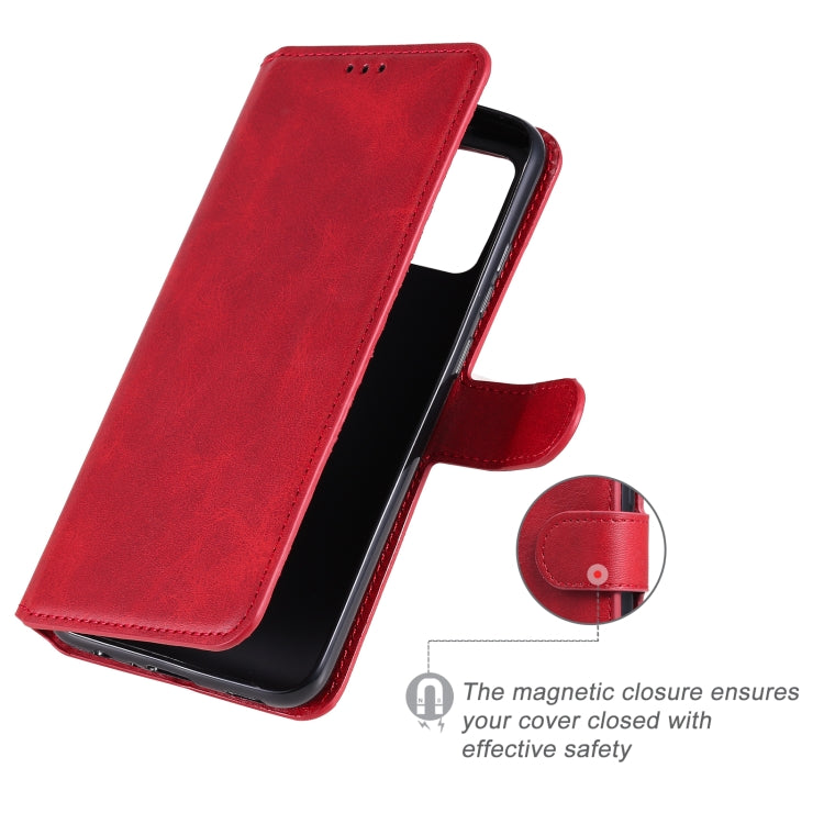 For Samsung Galaxy A02s (EU Version) Classic Calf Texture PU + TPU Horizontal Flip Leather Case with Holder & Card Slots & Wallet(Red) by buy2fix