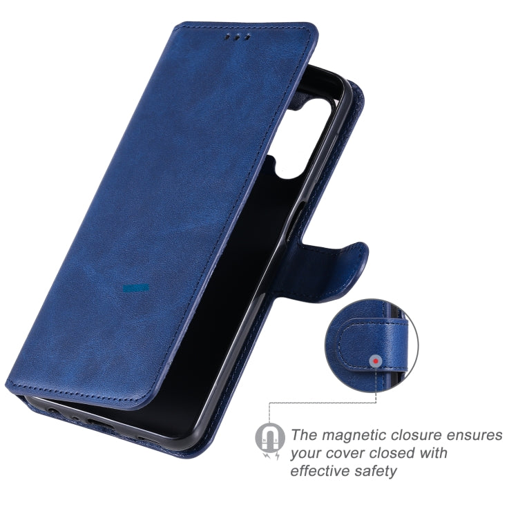 For Samsung Galaxy A32 5G Classic Calf Texture PU + TPU Horizontal Flip Leather Case with Holder & Card Slots & Wallet(Blue) by buy2fix