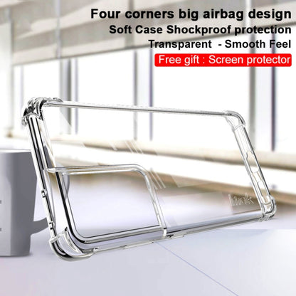 For Samsung Galaxy S21 Ultra 5G IMAK All-inclusive Shockproof Airbag TPU Case with Screen Protector(Transparent) by imak