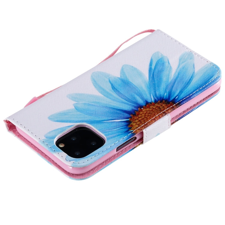 For iPhone 11 Pro Painted Pattern Horizontal Flip Leather Case, with Wallet & Holder & Card Slots & Lanyard(Sunflower) by buy2fix
