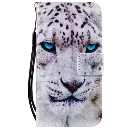 For iPhone 11 Pro Painted Pattern Horizontal Flip Leather Case, with Wallet & Holder & Card Slots & Lanyard(White Leopard) by buy2fix