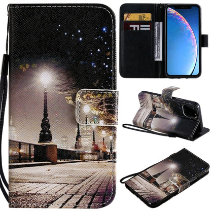 For iPhone 11 Pro Painted Pattern Horizontal Flip Leather Case, with Wallet & Holder & Card Slots & Lanyard(Cityscape) by buy2fix