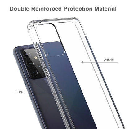 For Samsung Galaxy A72 5G / 4G Scratchproof TPU + Acrylic Protective Case(Transparent) by buy2fix