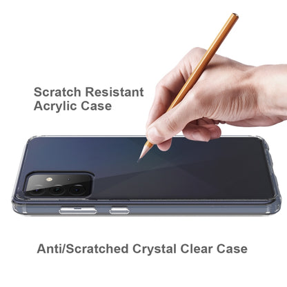 For Samsung Galaxy A72 5G / 4G Scratchproof TPU + Acrylic Protective Case(Transparent) by buy2fix