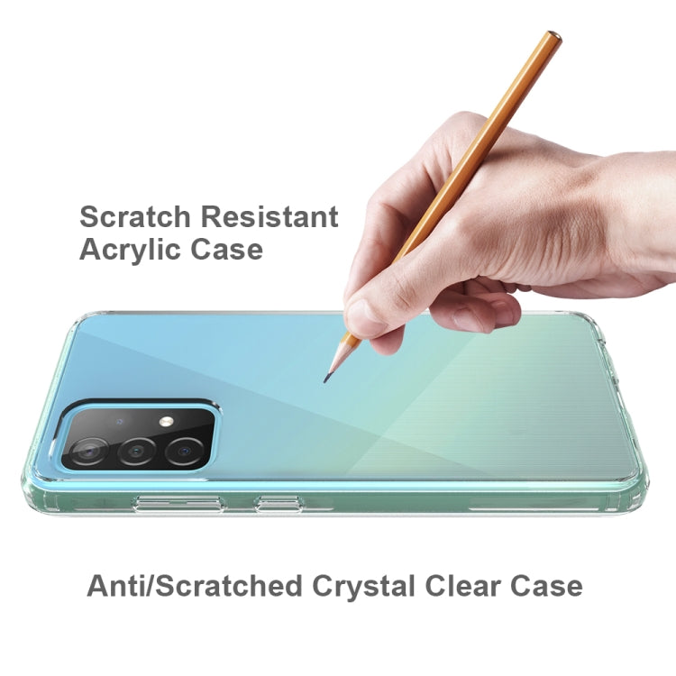 For Samsung Galaxy A52 5G / 4G Scratchproof TPU + Acrylic Protective Case(Transparent) by buy2fix