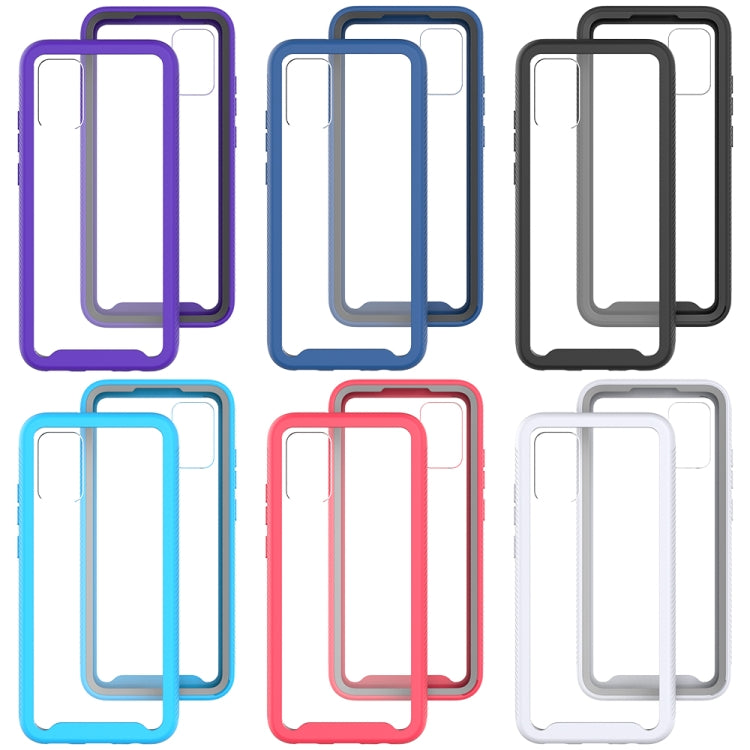 For Samsung Galaxy A02s (EU Version) Starry Sky Solid Color Series Shockproof PC + TPU Protective Case(Black) by buy2fix