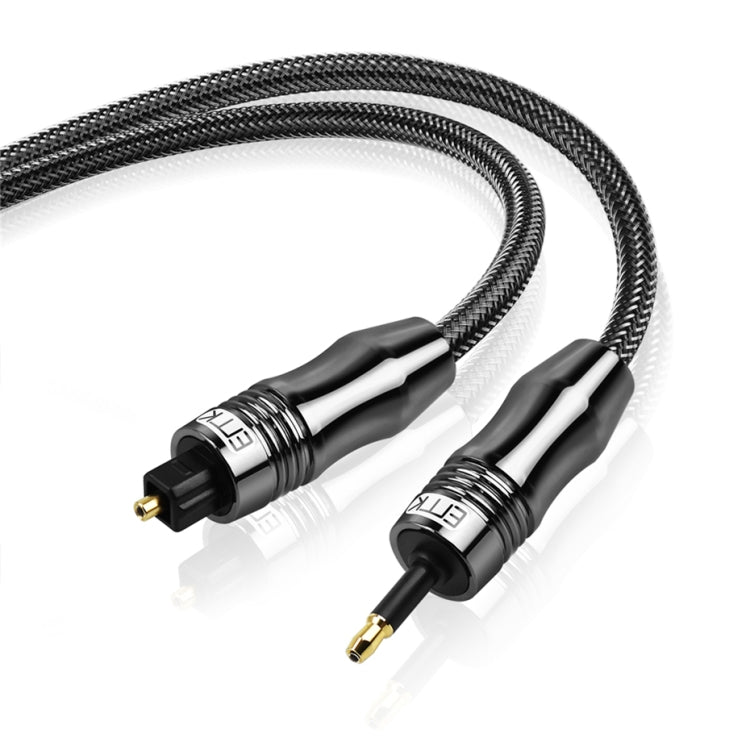 EMK OD6.0mm 3.5mm Digital Sound Toslink to Mini Toslink Digital Optical Audio Cable, Length:1.5m - Audio Optical Cables by EMK | Online Shopping UK | buy2fix