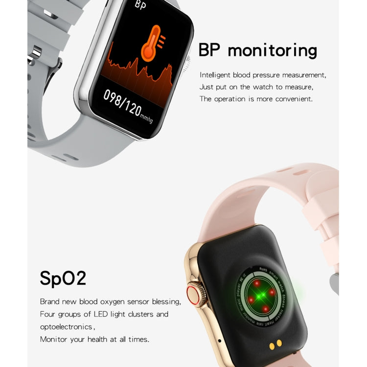 D06 1.6 inch IPS Color Screen IP67 Waterproof Smart Watch, Support Sport Monitoring / Sleep Monitoring / Heart Rate Monitoring(Gold) - Smart Wear by buy2fix | Online Shopping UK | buy2fix