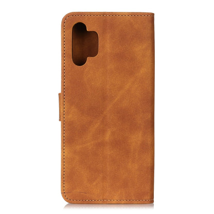 For Samsung Galaxy A32 4G KHAZNEH Retro Texture PU + TPU Horizontal Flip Leather Case with Holder & Card Slots & Wallet(Brown) by buy2fix