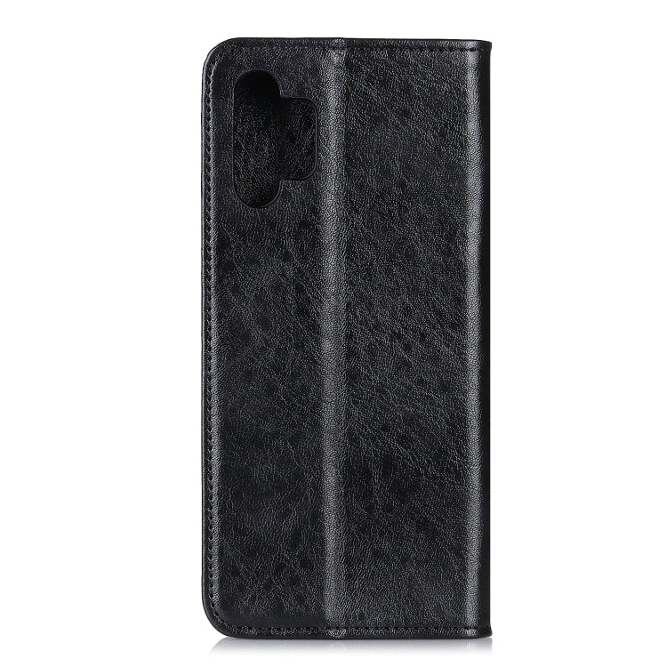 For Samsung Galaxy A32 4G Magnetic Crazy Horse Texture Horizontal Flip Leather Case with Holder & Card Slots & Wallet(Black) by buy2fix