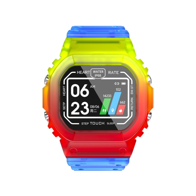 K16 1.14 inch TFT Color Screen IP68 Waterproof Smart Watch, Support Bluetooth Music / Sleep Monitoring / Heart Rate Monitoring(Colorful) - Smart Wear by buy2fix | Online Shopping UK | buy2fix