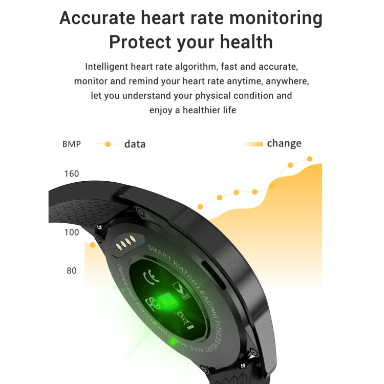 G20 1.3 inch IPS Color Screen IP67 Waterproof Smart Watch, Support Blood Oxygen Monitoring / Sleep Monitoring / Heart Rate Monitoring, Style: Silicone Strap(Green) - Smart Wear by buy2fix | Online Shopping UK | buy2fix