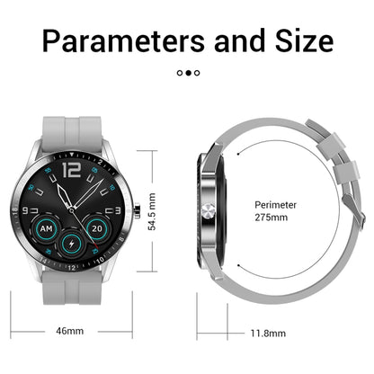 G20 1.3 inch IPS Color Screen IP67 Waterproof Smart Watch, Support Blood Oxygen Monitoring / Sleep Monitoring / Heart Rate Monitoring, Style: Silicone Strap(Grey) - Smart Wear by buy2fix | Online Shopping UK | buy2fix