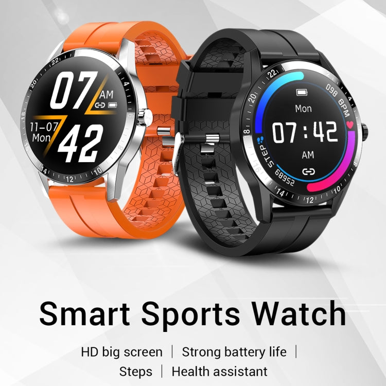 G20 1.3 inch IPS Color Screen IP67 Waterproof Smart Watch, Support Blood Oxygen Monitoring / Sleep Monitoring / Heart Rate Monitoring, Style: Silicone Strap(Black) - Smart Wear by buy2fix | Online Shopping UK | buy2fix