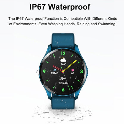 T88 1.28 inch TFT Color Screen IP67 Waterproof Smart Watch, Support Body Temperature Monitoring / Sleep Monitoring / Heart Rate Monitoring(Grey) - Smart Wear by buy2fix | Online Shopping UK | buy2fix