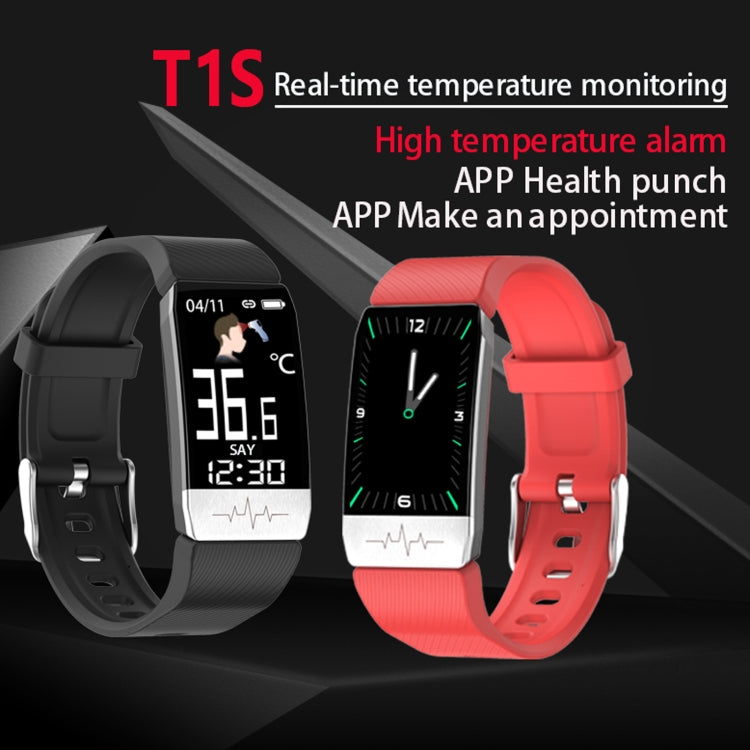 T1S 1.14 inch Screen IP67 Waterproof Smart Bracelet, Support Blood Oxygen Monitoring / Body Temperature Monitoring / Heart Rate Monitoring(Blue) - Smart Wear by buy2fix | Online Shopping UK | buy2fix