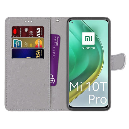 For Xiaomi Mi 10T Pro / 10T / K30s Coloured Drawing Cross Texture Horizontal Flip PU Leather Case with Holder & Card Slots & Wallet & Lanyard(Light Pink Bouquet) by buy2fix