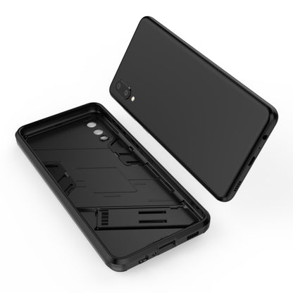 For Samsung Galaxy A02 (EU Version) Punk Armor 2 in 1 PC + TPU Shockproof Case with Invisible Holder(Black) by buy2fix