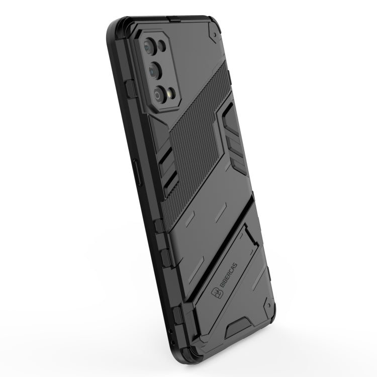 For OPPO Realme 7 Pro Punk Armor 2 in 1 PC + TPU Shockproof Case with Invisible Holder(Grey) by buy2fix