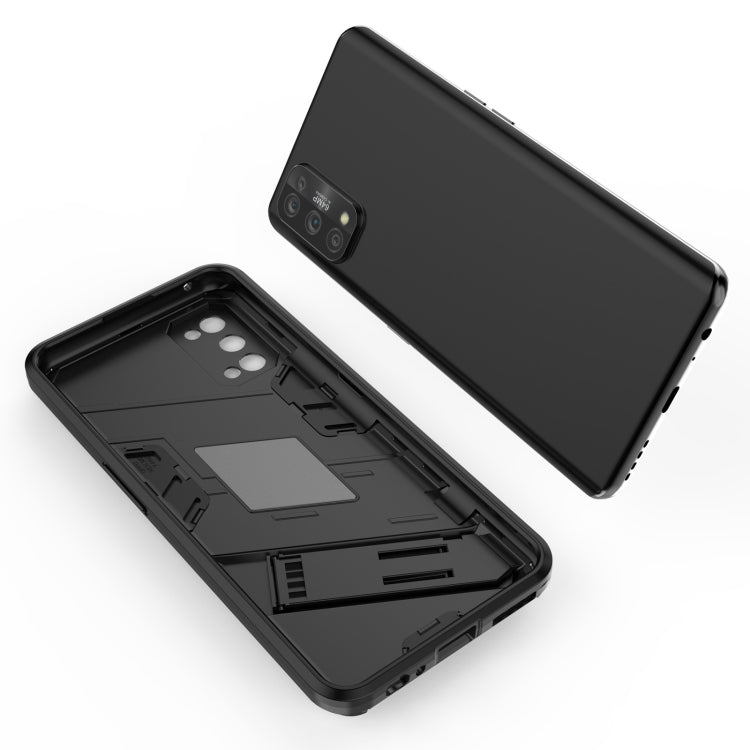 For OPPO Realme 7 Pro Punk Armor 2 in 1 PC + TPU Shockproof Case with Invisible Holder(Grey) by buy2fix