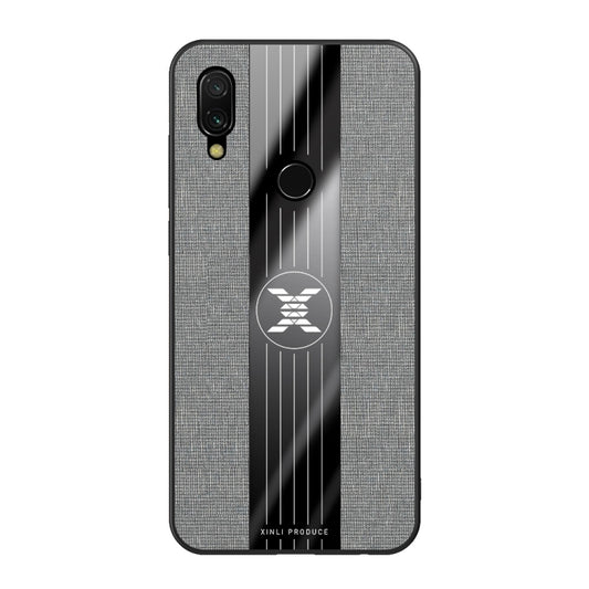 For Xiaomi Redmi 7 XINLI Stitching Cloth Texture Shockproof TPU Protective Case(Gray) by XINLI