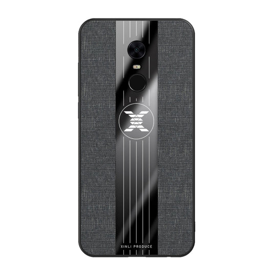 For Xiaomi Redmi 5 Plus XINLI Stitching Cloth Texture Shockproof TPU Protective Case(Black) by XINLI