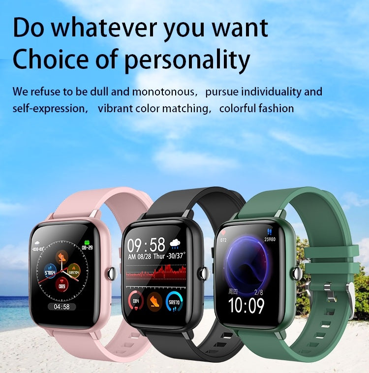 P6 1.54 inch TFT Color Screen IP68 Waterproof Smart Bracket, Support Bluetooth Call / Sleep Monitoring / Heart Rate Monitoring(Green) - Smart Wear by buy2fix | Online Shopping UK | buy2fix